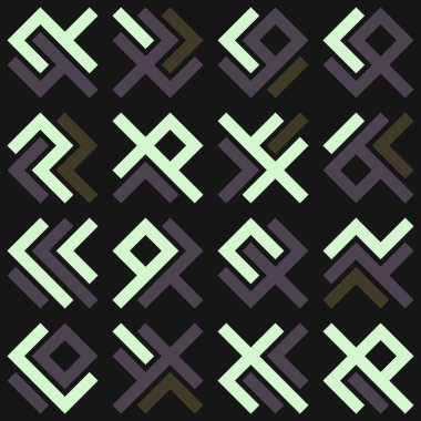 Asemic Glyph writing hieroglyph imitation abstract illustration