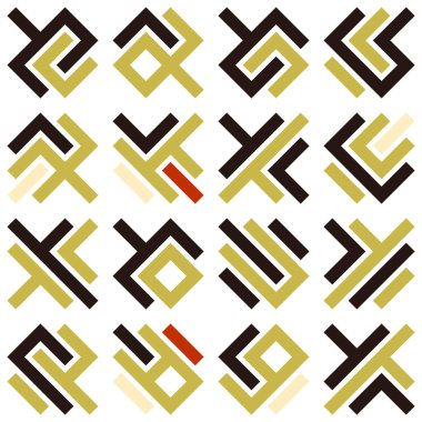 Asemic Glyph writing hieroglyph imitation abstract illustration