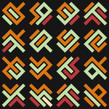 Asemic Glyph writing hieroglyph imitation abstract illustration
