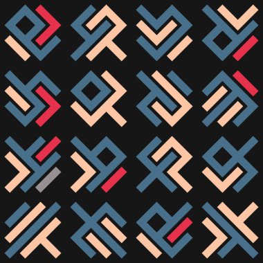 Asemic Glyph writing hieroglyph imitation abstract illustration