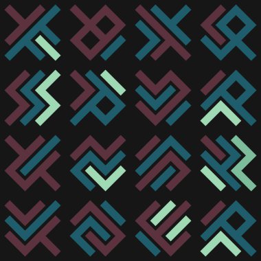 Asemic Glyph writing hieroglyph imitation abstract illustration