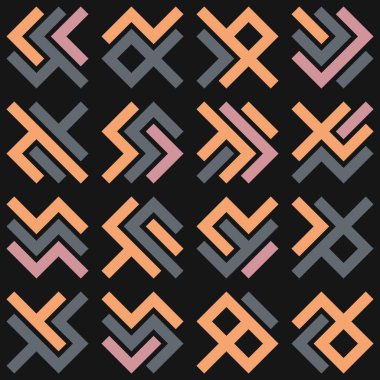 Asemic Glyph writing hieroglyph imitation abstract illustration