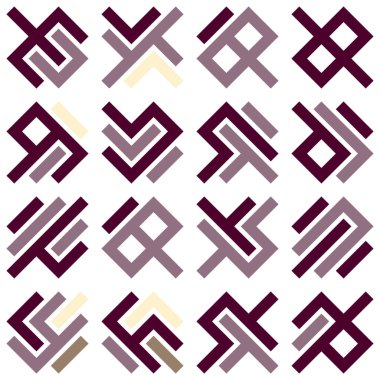 Asemic Glyph writing hieroglyph imitation abstract illustration