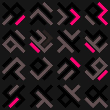 Asemic Glyph writing hieroglyph imitation abstract illustration