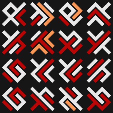 Asemic Glyph writing hieroglyph imitation abstract illustration