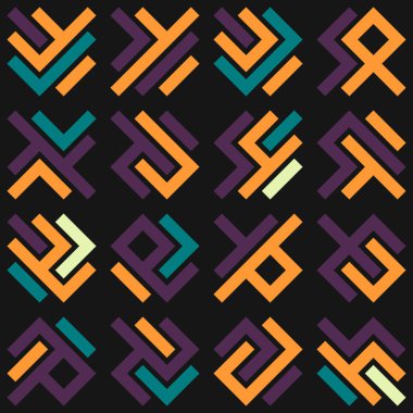 Asemic Glyph writing hieroglyph imitation abstract illustration