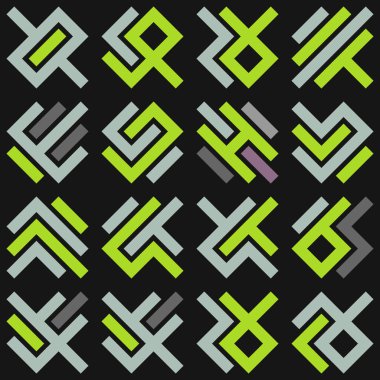 Asemic Glyph writing hieroglyph imitation abstract illustration
