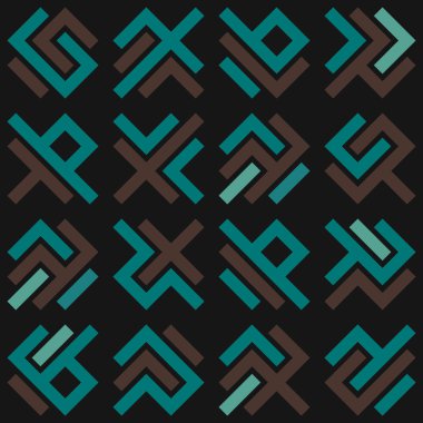 Asemic Glyph writing hieroglyph imitation abstract illustration