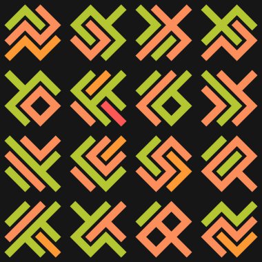 Asemic Glyph writing hieroglyph imitation abstract illustration