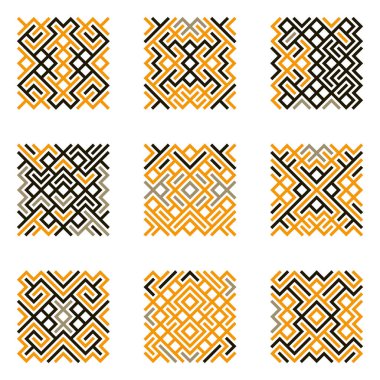 Asemic Glyph writing hieroglyph imitation abstract illustration