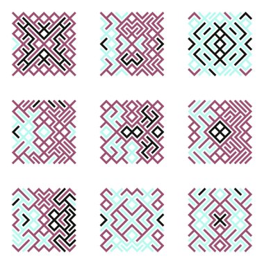 Asemic Glyph writing hieroglyph imitation abstract illustration