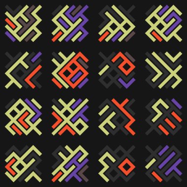 Asemic Glyph writing hieroglyph imitation abstract illustration