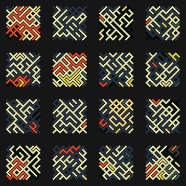 Asemic Glyph writing hieroglyph imitation abstract illustration