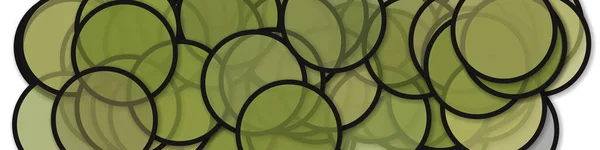 Cercles Avec Ombres Art Génératif Fond Art Illustration — Image vectorielle