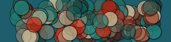Cirkels Met Schaduwen Generatieve Kunst Achtergrond Kunst Illustratie — Stockvector