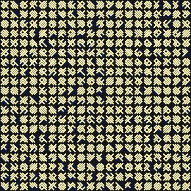 Asemic Glyph writing hieroglyph imitation abstract illustration