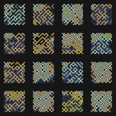 Asemic Glyph writing hieroglyph imitation abstract illustration