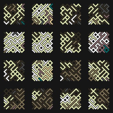 Asemic Glyph writing hieroglyph imitation abstract illustration