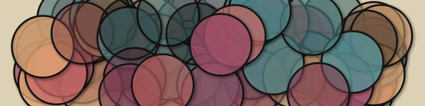 Cercles Avec Ombres Art Génératif Fond Art Illustration — Image vectorielle