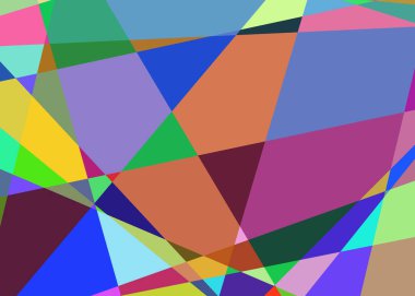 Geometrik soyutlama üretken sanat arkaplan çizimi