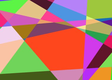 Geometrik soyutlama üretken sanat arkaplan çizimi