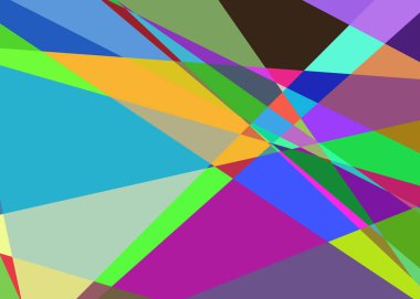 Geometrik soyutlama üretken sanat arkaplan çizimi