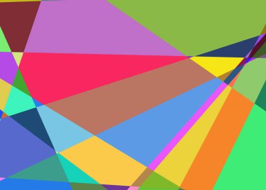 Geometrik soyutlama üretken sanat arkaplan çizimi