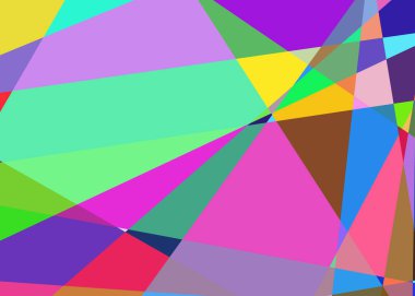 Geometrik soyutlama üretken sanat arkaplan çizimi