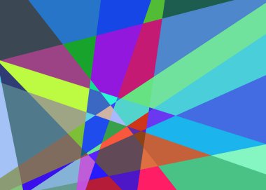 Geometrik soyutlama üretken sanat arkaplan çizimi