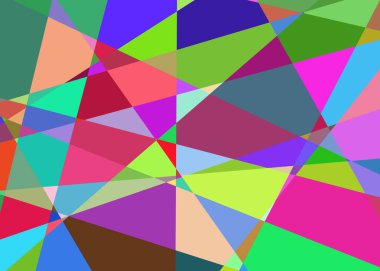 Geometrik soyutlama üretken sanat arkaplan çizimi