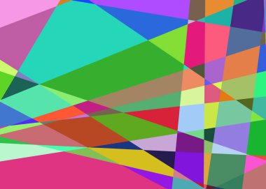 Geometrik soyutlama üretken sanat arkaplan çizimi