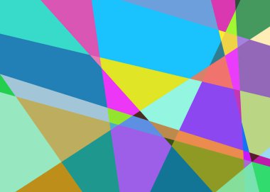 Geometrik soyutlama üretken sanat arkaplan çizimi