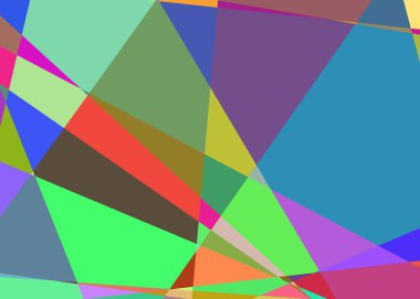 Geometrik soyutlama üretken sanat arkaplan çizimi