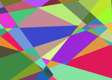 Geometrik soyutlama üretken sanat arkaplan çizimi