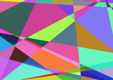 Geometrik soyutlama üretken sanat arkaplan çizimi