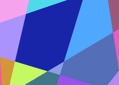 Geometrik soyutlama üretken sanat arkaplan çizimi