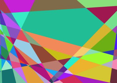 Geometrik soyutlama üretken sanat arkaplan çizimi