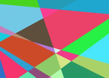 Geometrik soyutlama üretken sanat arkaplan çizimi