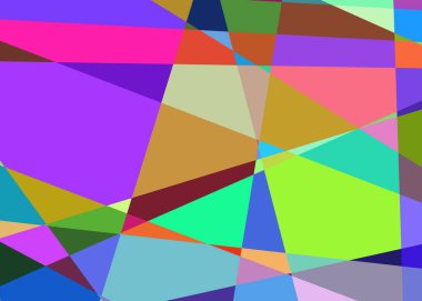 Geometrik soyutlama üretken sanat arkaplan çizimi