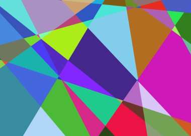 Geometrik soyutlama üretken sanat arkaplan çizimi