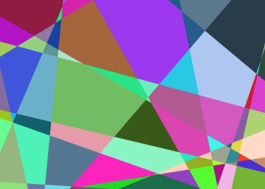 Geometrik soyutlama üretken sanat arkaplan çizimi