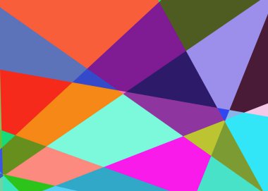 Geometrik soyutlama üretken sanat arkaplan çizimi