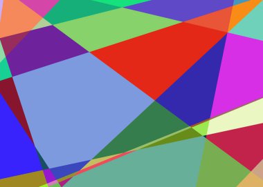 Geometrik soyutlama üretken sanat arkaplan çizimi