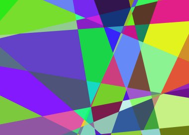 Geometrik soyutlama üretken sanat arkaplan çizimi