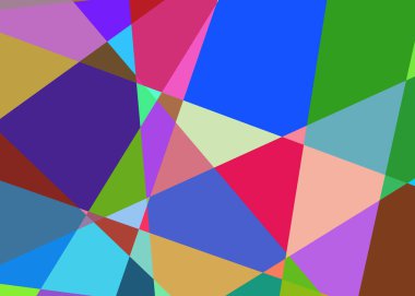 Geometrik soyutlama üretken sanat arkaplan çizimi