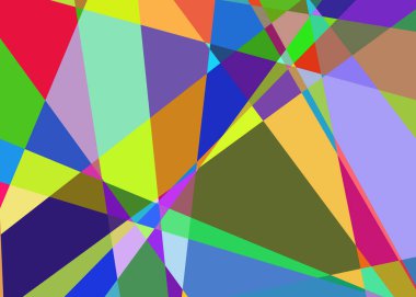 Geometrik soyutlama üretken sanat arkaplan çizimi