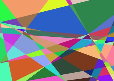 Geometrik soyutlama üretken sanat arkaplan çizimi