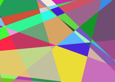 Geometrik soyutlama üretken sanat arkaplan çizimi