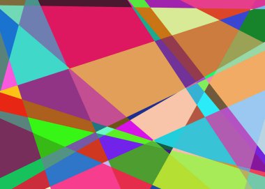 Geometrik soyutlama üretken sanat arkaplan çizimi