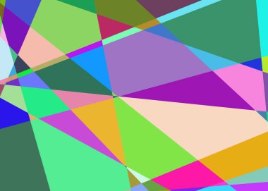 Geometrik soyutlama üretken sanat arkaplan çizimi